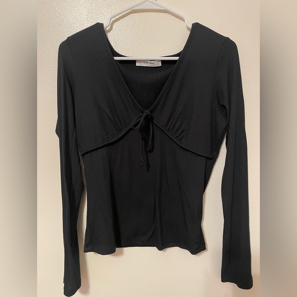 Black Long Sleeve Top